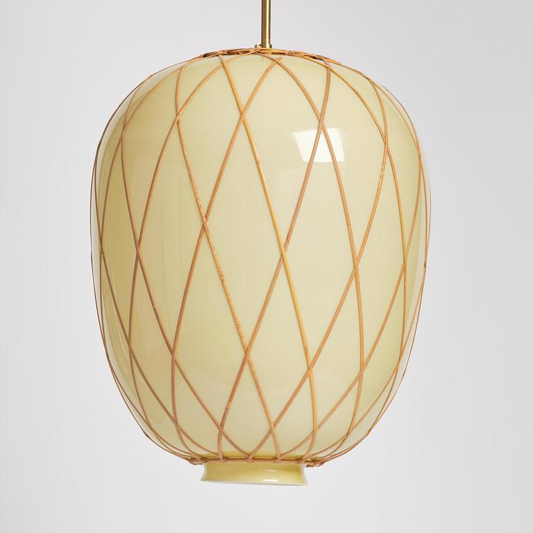 Harald Notini, a pair of ceiling lamps model 11555, Arvid Böhlmarks Lampfabrik, Stockholm, 1940s.