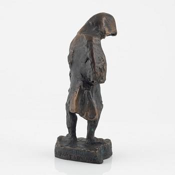Bror Marklund, sculpture, signed, bronze, height 24 cm.