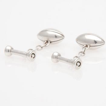 MANSCHETTKNAPPAR, sterling silver, Birmingham, 1900-talets slut.