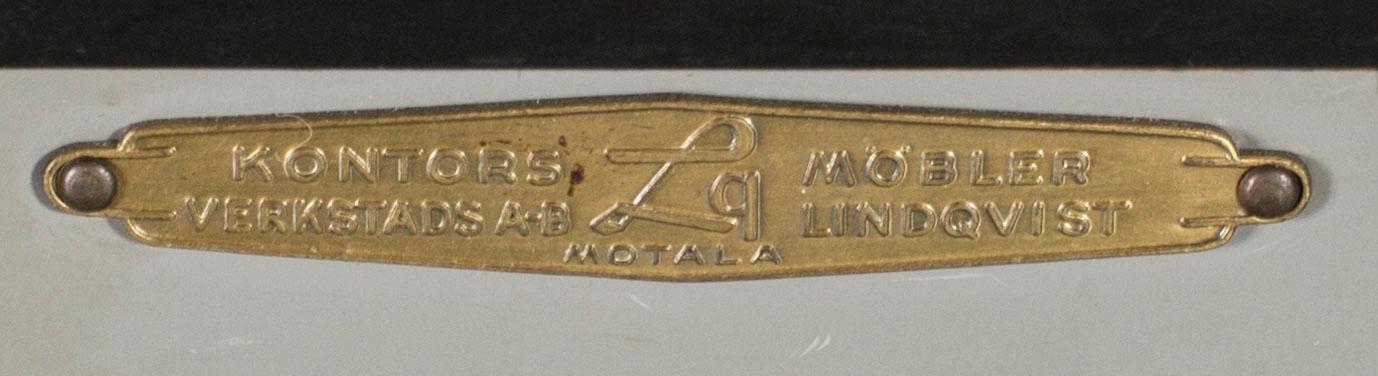 INDUSTRISKRIVBORD, metall, Kontorsmöbler Verkstads AB Lindqvist Motala.