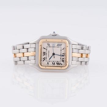 ARMBANDSUR, herr, Cartier, Santos, automatisk, stål och guld.