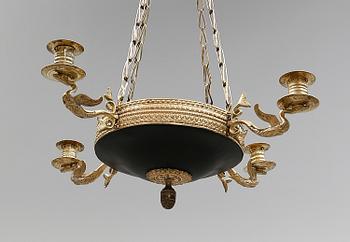 AMPEL, 1800-talets första hälft. Höjd ca 55 cm.