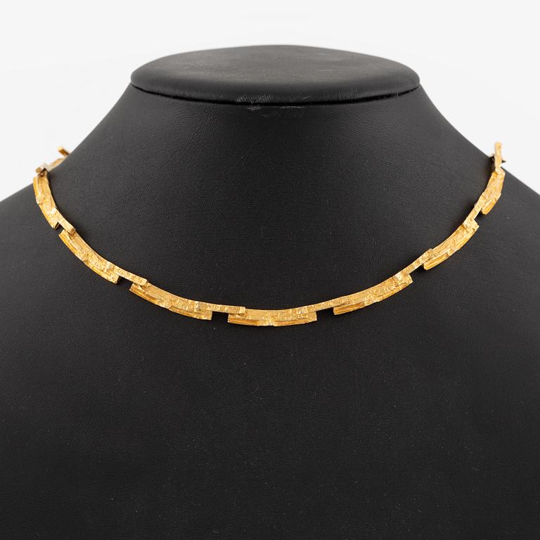 Lapponia, design Björn Weckström, collier, "Tundra", 18K guld.