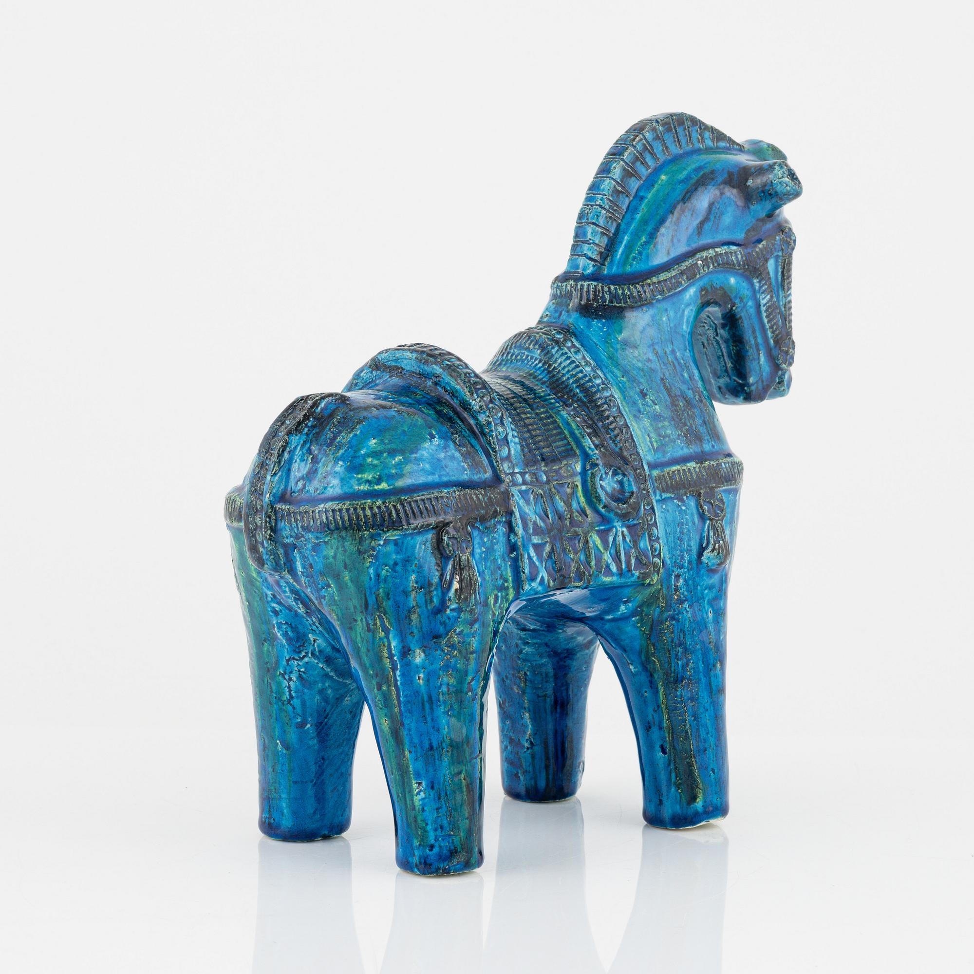 A stoneware figurine by Aldo Londi for Bitossi, Italy.