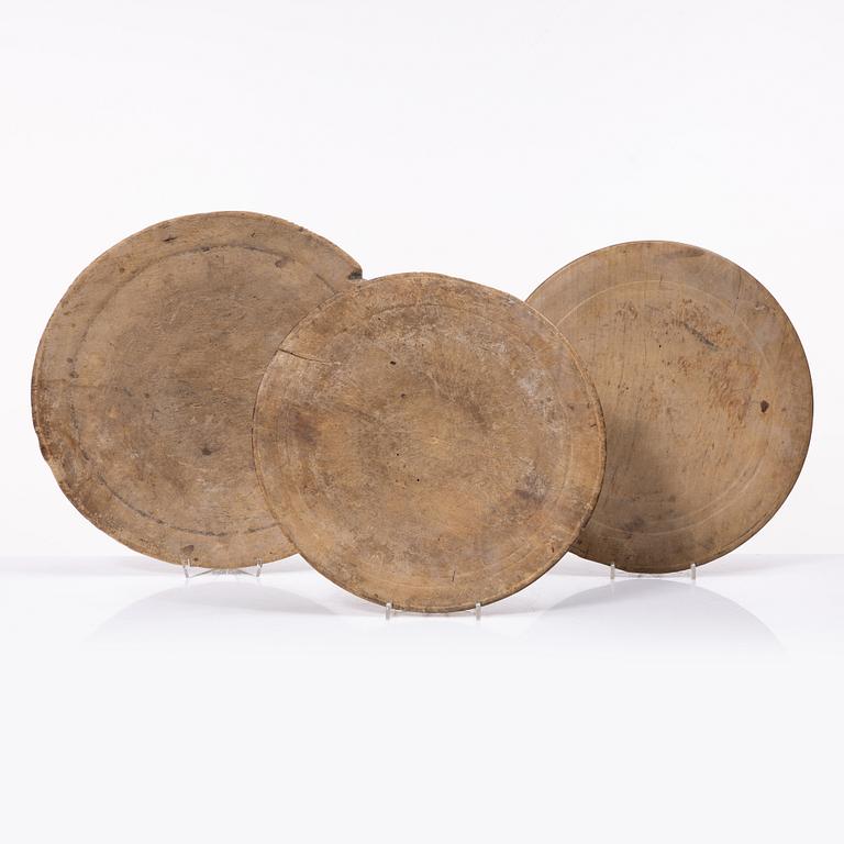 Fat, 3 st, allmoge, 1800-tal.