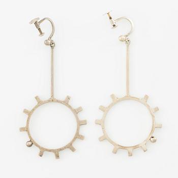 Lars Arby, five pairs of earrings, silver.