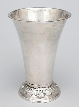 BÄGARE, silver Samuel Presser, Linköping 1765. Vikt 200 gr.