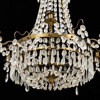 A mid 20th century empire style chandelier.