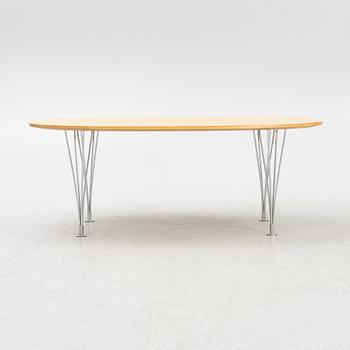 Bruno Mathsson & Piet Hein, coffee table, "Superellipse", Fritz Hansen, Denmark.
