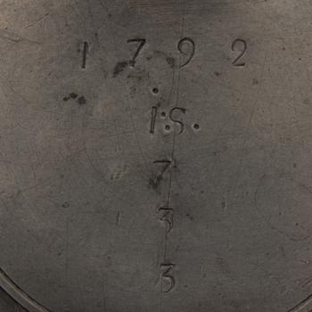 A FINNISH PEWTER TANKARD, Daniel Rising, Turku 1788.