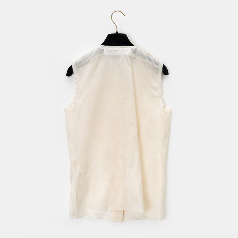 Lanvin, A silk top, size 36.