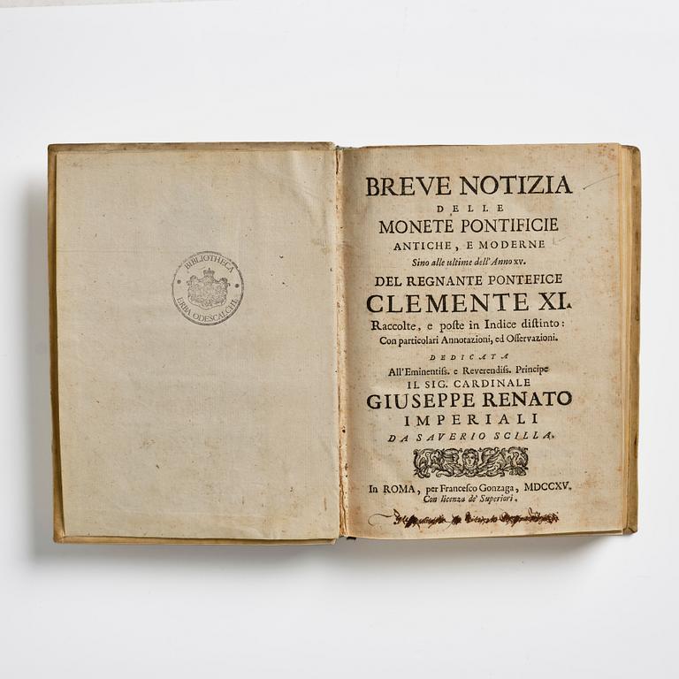 History of Papal coins, 1715.