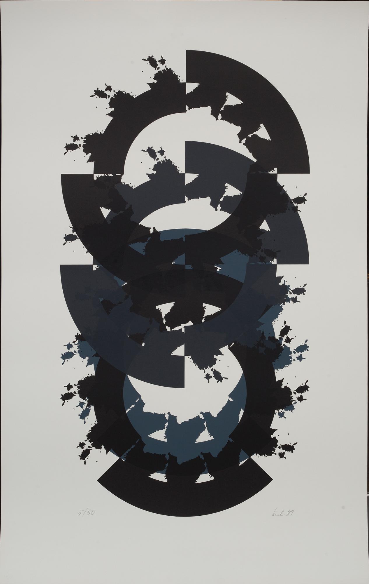 RAUL MEEL, färgserigrafi, signerad -89 och numrerad 5/50.