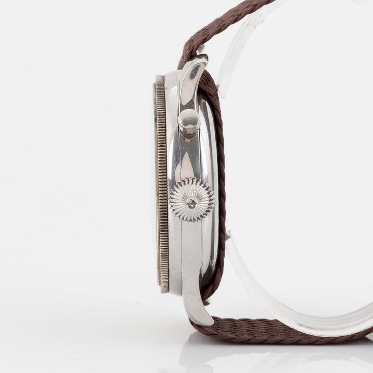 Longines, single button flyback-chronograph, "Oversized".