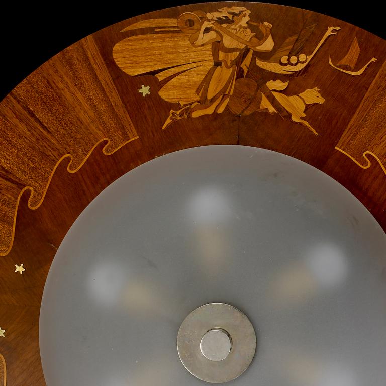 TAKPLAFOND, Birger Ekman, Mjölby Intarsia, 1942.