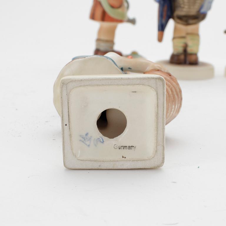 FIGURINER, 5st, porslin, MJ Hummel, Goebel, Tyskland, 1900-tal.