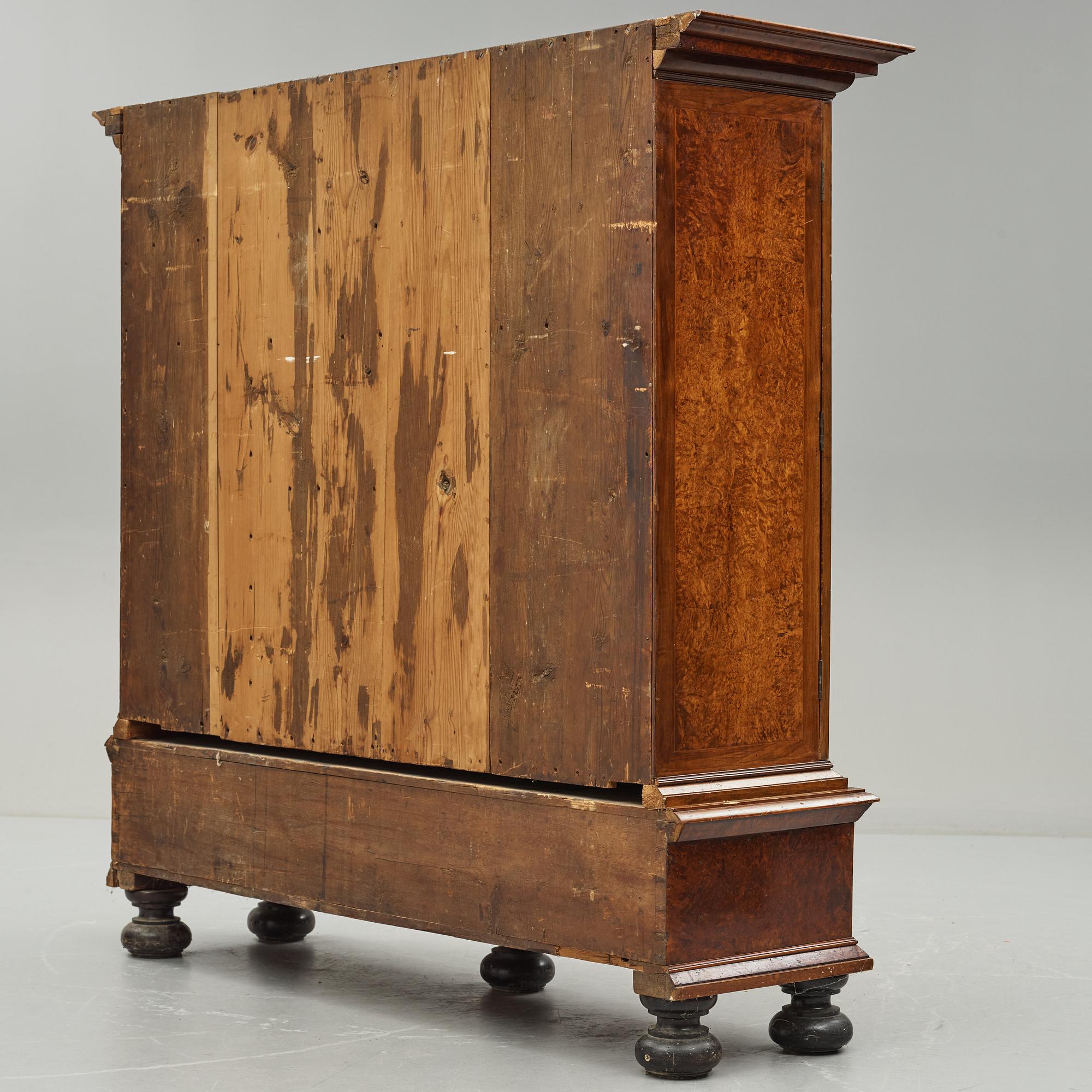 A Swedish late baroque cabinet, first half of the 18th century.