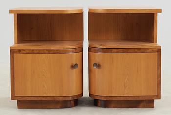 SÄNGBORD, ett par, art deco, 1900-talets första hälft.
