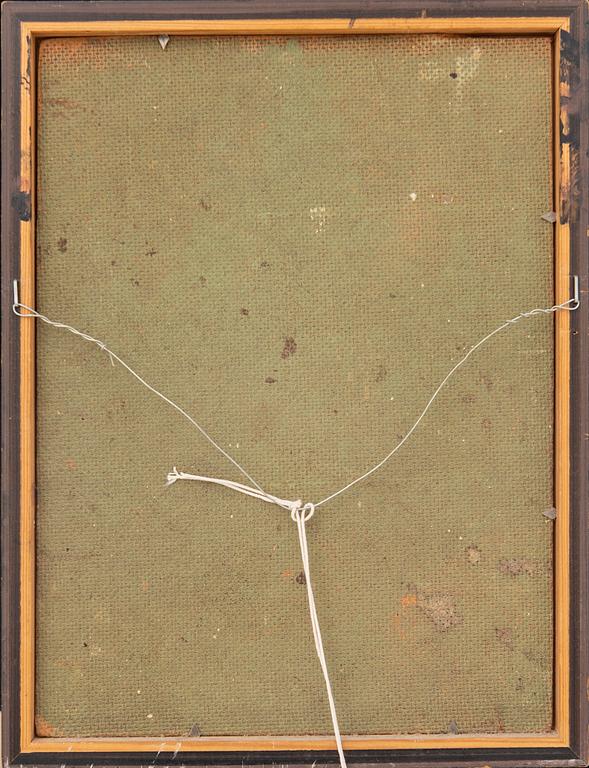 Anders Wallin, oil on panel signed.