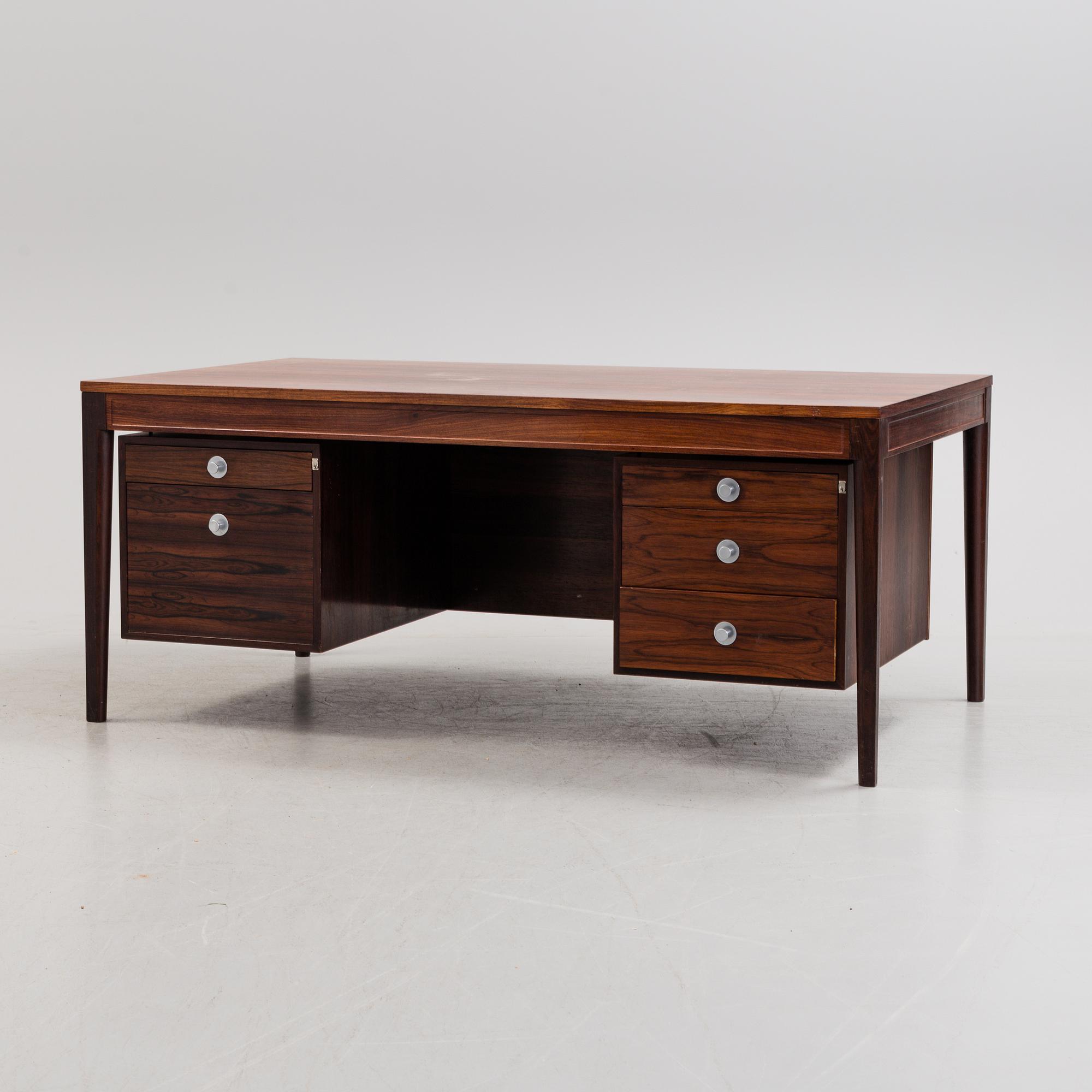 FINN JUHL,  a' Diplomat' rosewood desk from Cado, Denmark.