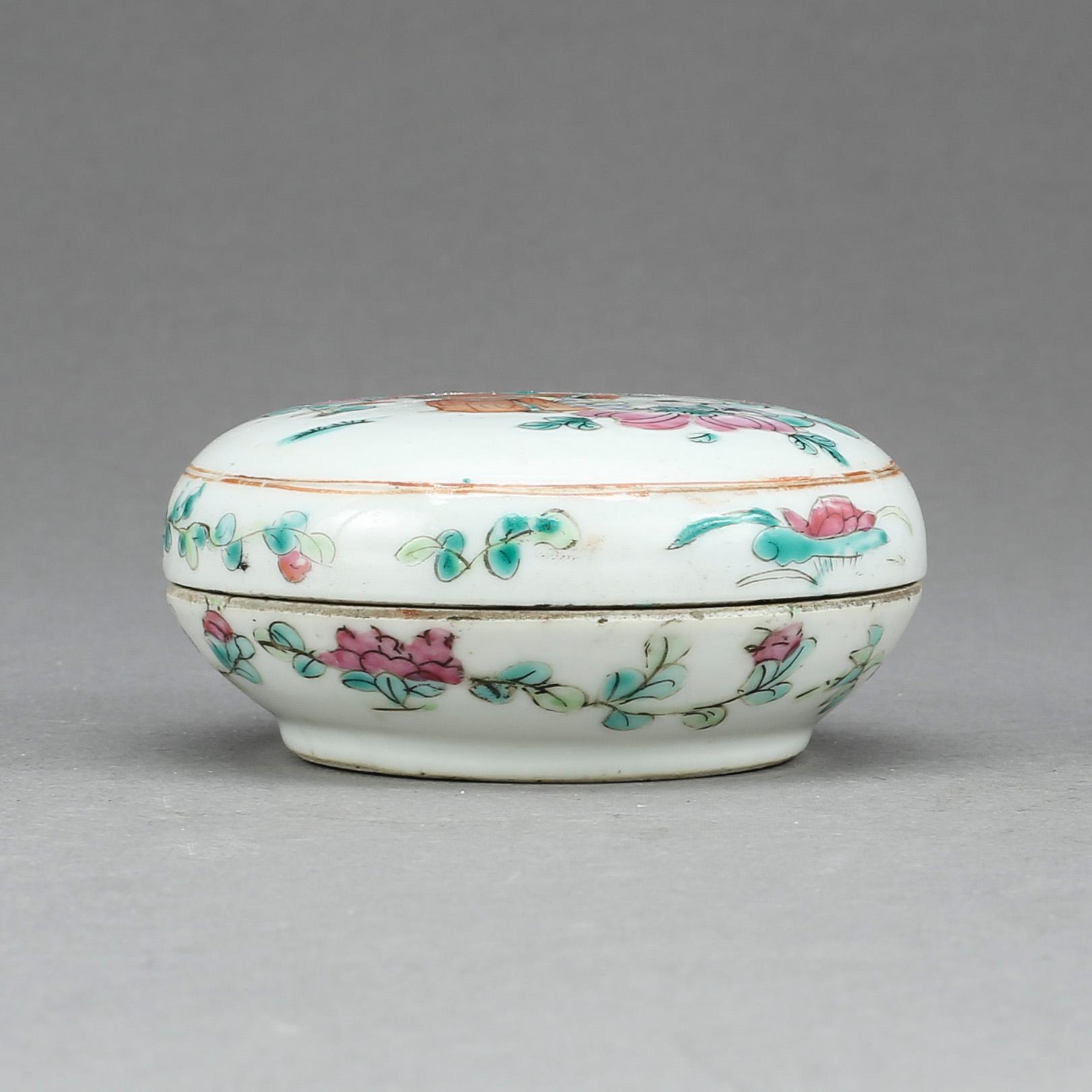 ASK med LOCK, porslin Kina, 1800-tal.