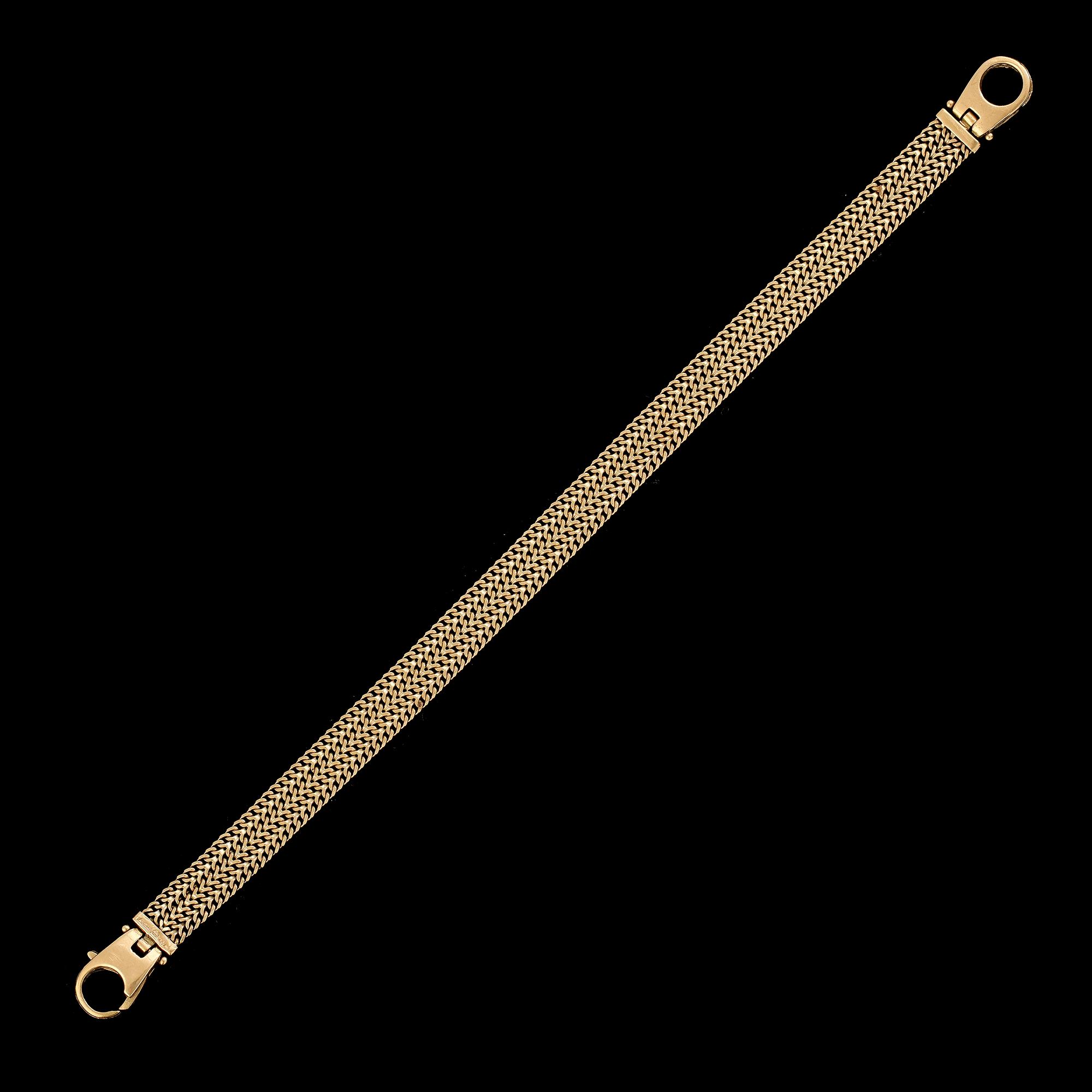 ARMBAND, 18K guld, Italien. Vikt ca 11 g.