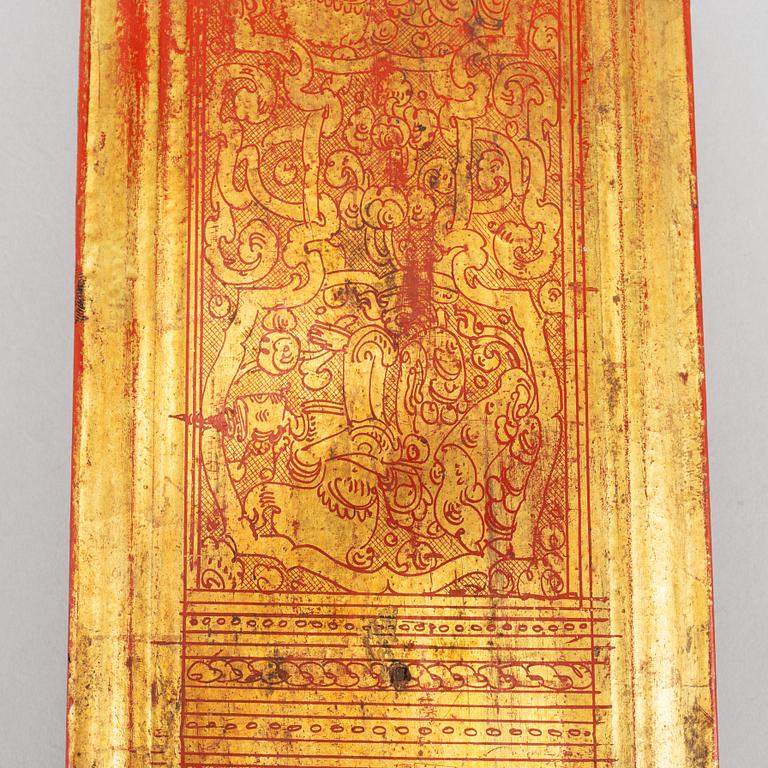 A Thai/Burmese prayer book/Suttra, circa 1900.