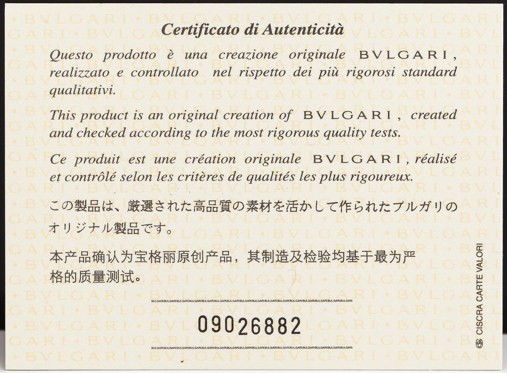 Bulgari, B.zero1, rannekello, 22 mm.