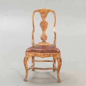 Stol rokoko 1700-talets mitt.