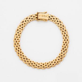 Armlänk, 18K guld, korridorlänk.