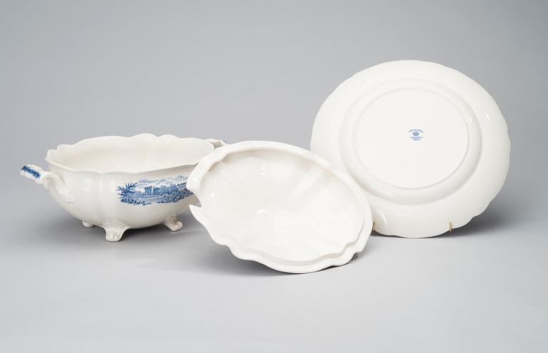 MATSERVIS, 74 delar, porslin, "English Gardens", Johnson Brothers, England 1900-första hälft.