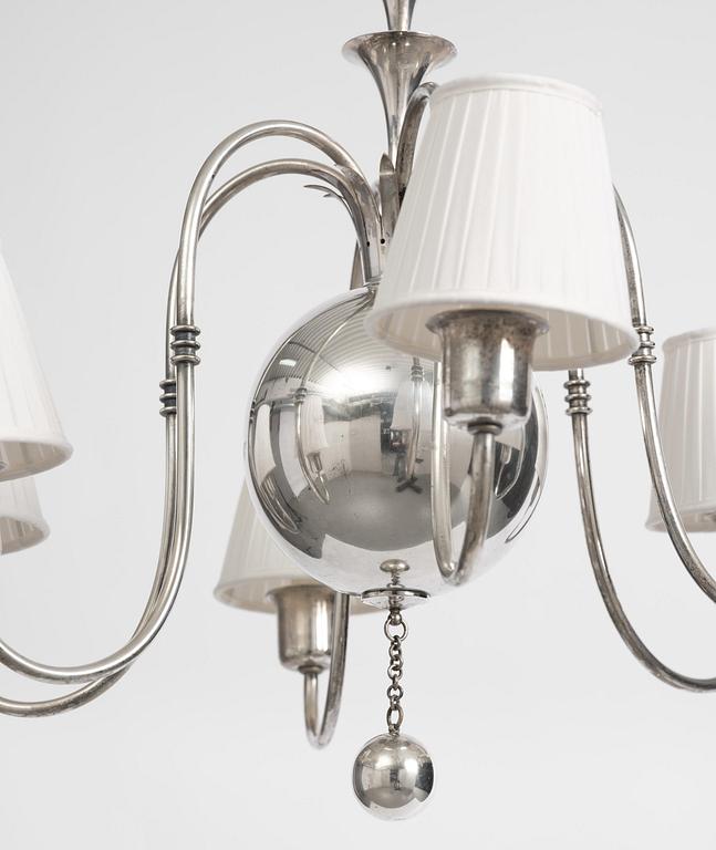 Elis Bergh, a Swedish Grace ceiling lamp, C.G. Hallberg, Stockholm, 1920s.