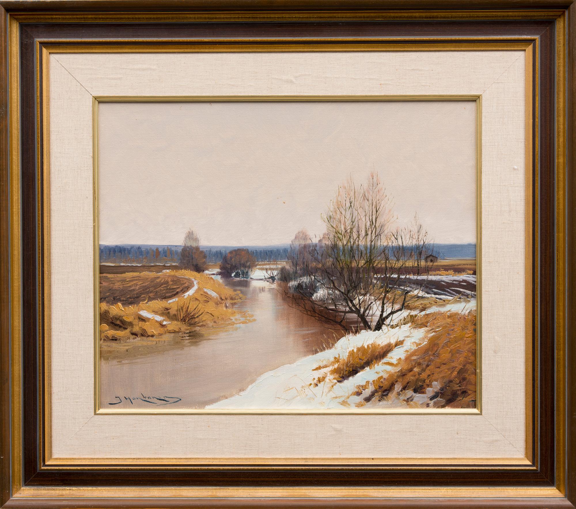 JUHANI HONKANEN, olja på duk, signerad.