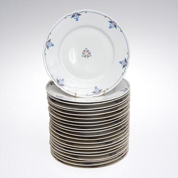 MATSERVIS, ca 64 delar, porslin, Weimar, Tyskland tidigt 1900-tal.