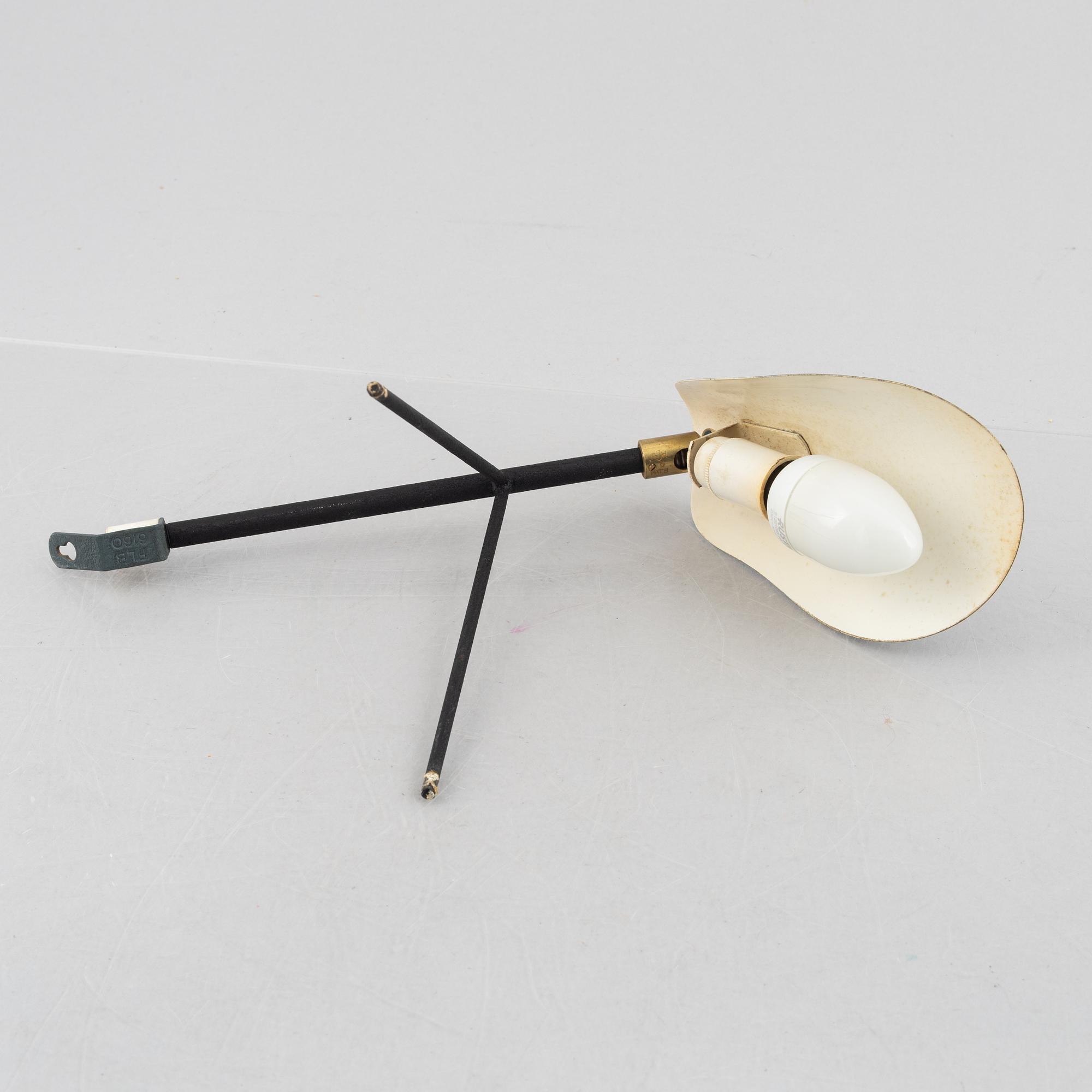 Falkenbergs Belysning, bords/vägglampa, modell "6160", 1950-tal.