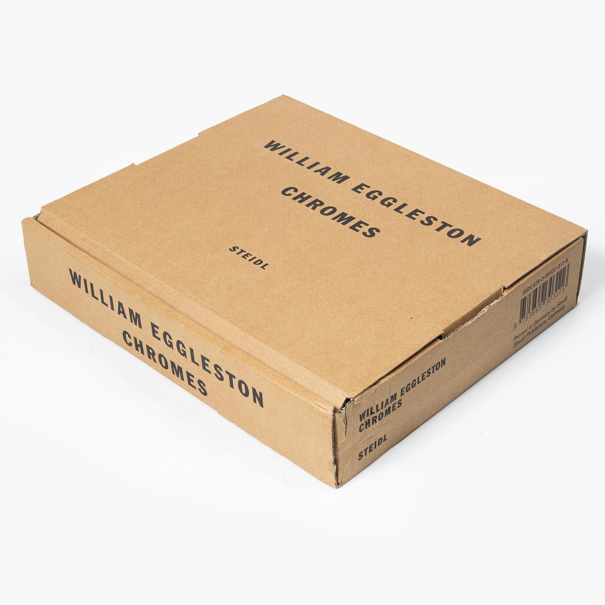William Eggleston, Box med tre böcker "William Eggleston Chromes vol. 1-3" utgiven av Steidl. En bok signerad.