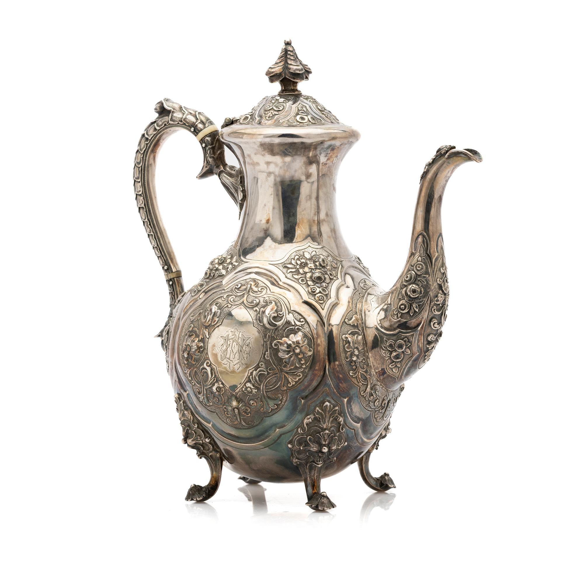 Robert Hennell III, Kaffekanna, silver, London, 1800-tal.