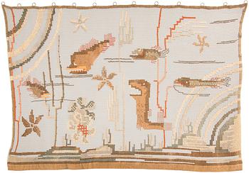 Greta Skogster-Lehtinen, door curtain/wall textile, from the 1930s.