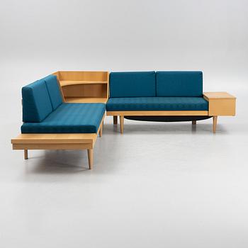 Haldor Vik & Ingmar Relling, a modular sofa/daybed and tables, Svane, Ekornes Fabrikker A/S, Norway, 1960's/70's.