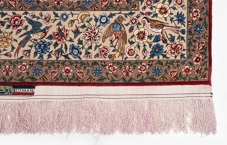 A, 'Golo Bolbol' rug, Isfahan, signed (Mahmoud and Mohammad Reza) Seirafian, c. 230 x 147 cm.