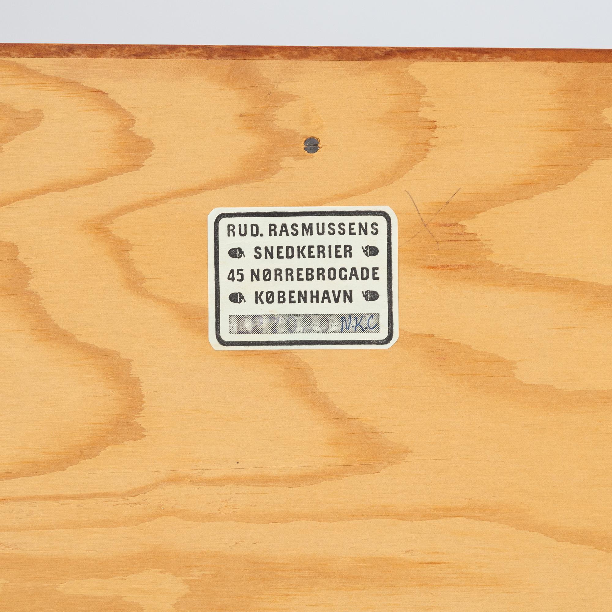 Mogens Koch, a seven part bookcase with five plinths. Rud Rasmussens, Copenhagen, Denmark.