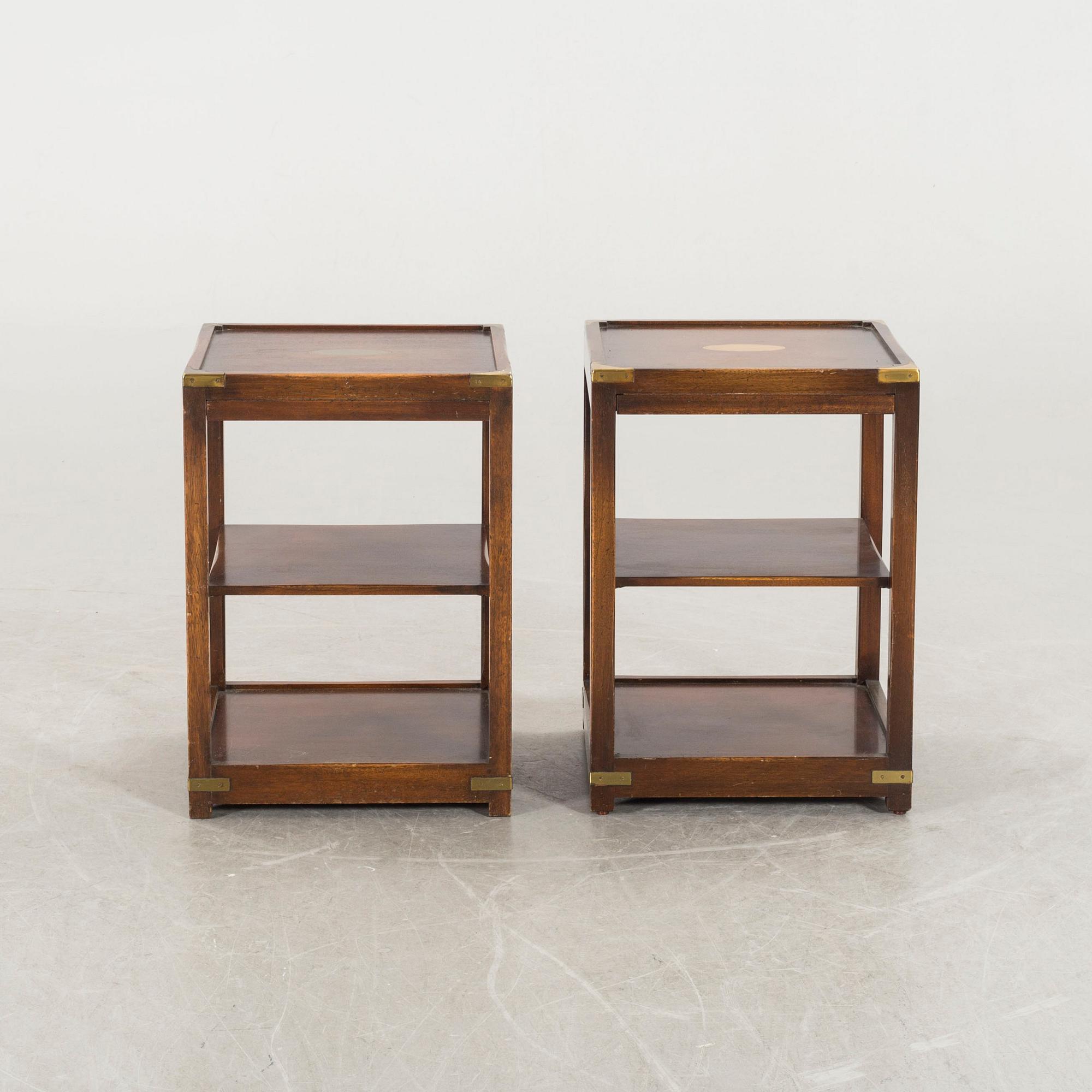 A pair of side tables / bed side tables from mid / second half of the 20th century.