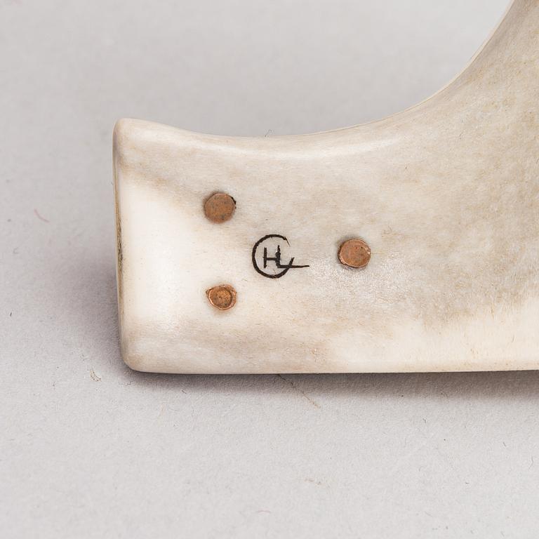 Sarvipuukko, signeerattu Hans Carlsten, saamenkäsityö / duodji, 1900-luvun toinen puolisko.