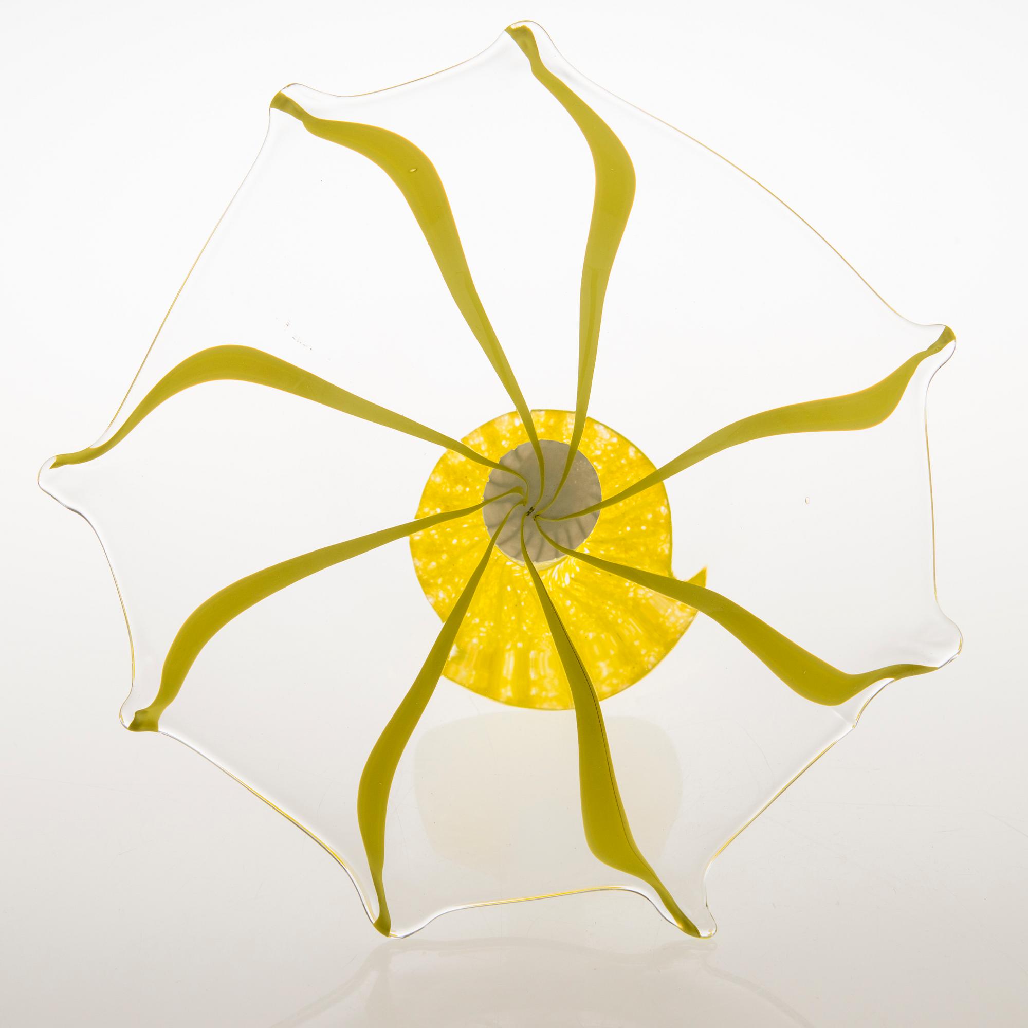 TIINA NORDSTRÖM, taidelasi, "Avoin", signeerattu Tiina Nordström Nuutajärvi 1996.