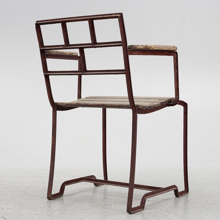 Carl Hörvik, a garden chair, possibly produced by Thulins vagnfabrik, Skillingaryd.