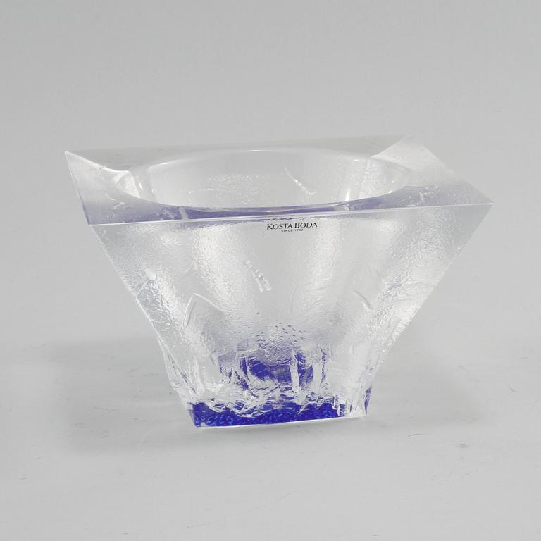 SKÅL, glas, Bertil Vallien, Kosta Boda, 1900-talets andra hälft.