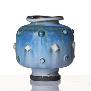 Wilhelm Kåge, a set of two stoneware vases, Gustavsberg Studio 1940s.