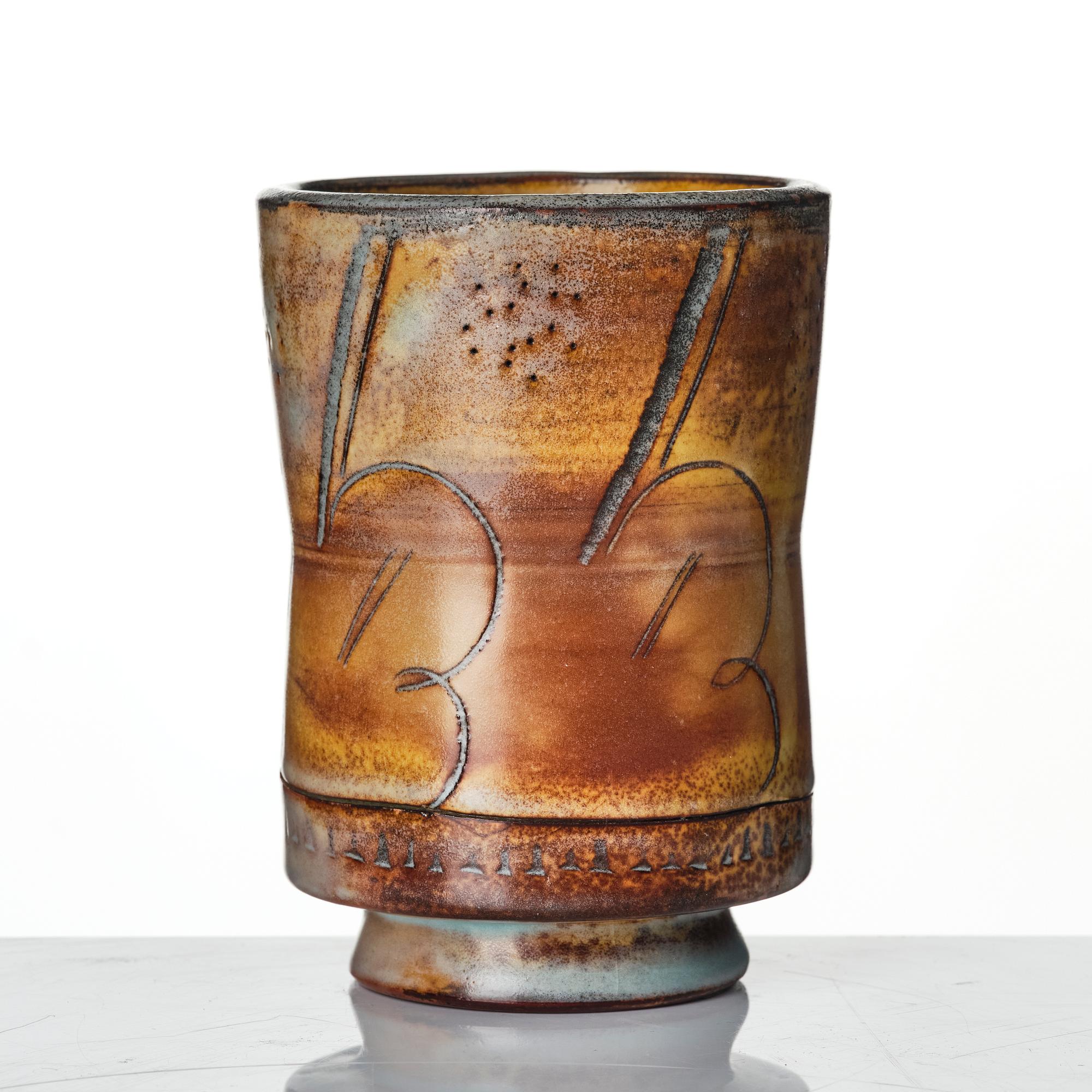 Wilhelm Kåge, a stoneware vase, Gustavsberg 1929.