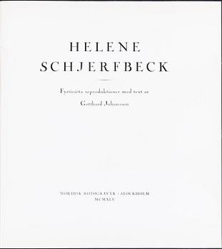 HELENE SCHJERFBECK, portfolio with 48 black and white reproductions, Stockholm 1945.