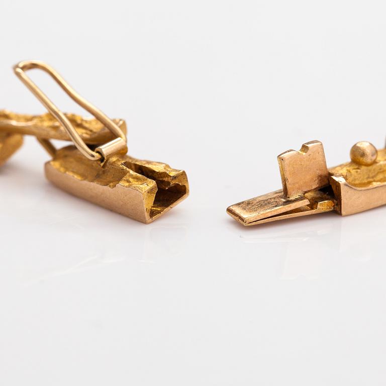 Björn Weckström, A 14K gold necklace "Tundra". Lapponia 1976.